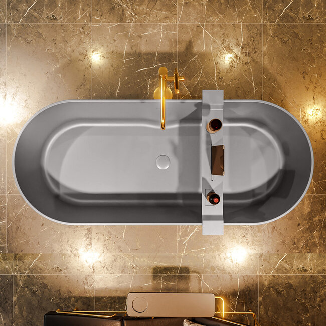 MONDIAZ  NOBLE vrijstaand bad 180x75cm  antraciet