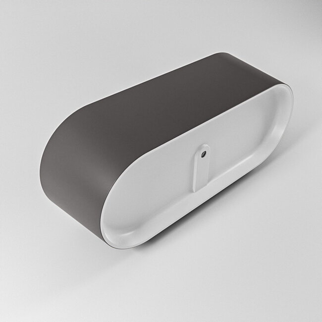 MONDIAZ  NOBLE vrijstaand bad 180x75cm  antraciet