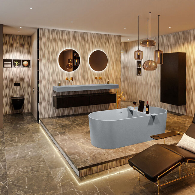 MONDIAZ  NOBLE vrijstaand bad 180x75cm plata