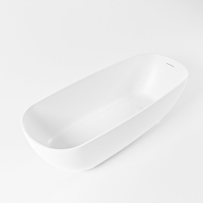 MONDIAZ ROCK Vrijstaand Bad 170x70cm Mat Wit