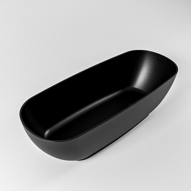 MONDIAZ ROCK Compact Vrijstaand Bad 170x70cm Matzwart