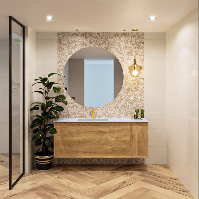 MONDIAZ ROCK Compact Vrijstaand Bad 170x70cm Crème