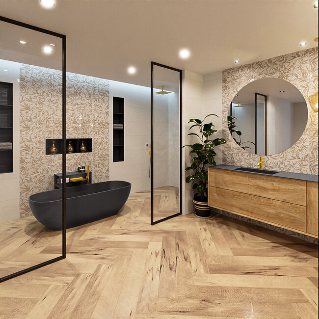 MONDIAZ  ROCK Vrijstaand Bad 170x70cm Antraciet – Compact Luxe Bad