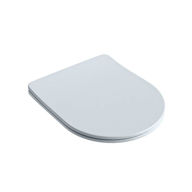 MONDIAZ LAVIE Toiletzitting met quick-release & softclose-Licht grijs-Duroplast-Compact