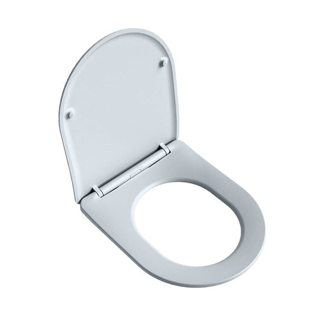 MONDIAZ LAVIE Toiletzitting met quick-release & softclose-Licht grijs-Duroplast-Compact