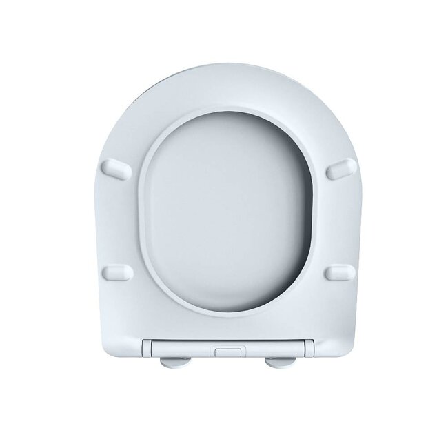 MONDIAZ LAVIE Toiletzitting met quick-release & softclose-Licht grijs-Duroplast-Compact