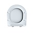 MONDIAZ LAVIE Toiletzitting met quick-release & softclose-Licht grijs-Duroplast-Compact