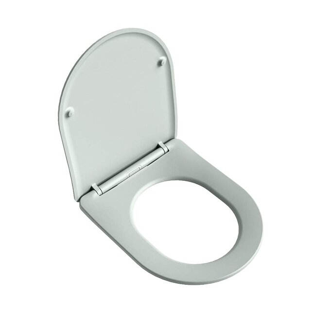 MONDIAZ LAVIE Toiletzitting met quick-release & softclose-Mintgroen-Duroplast-Compact