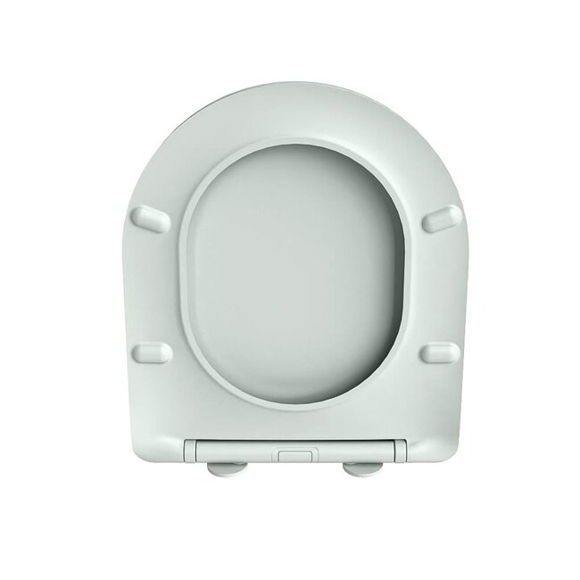 MONDIAZ LAVIE Toiletzitting met quick-release & softclose-Mintgroen-Duroplast-Compact