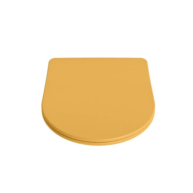MONDIAZ LAVIE Toiletzitting met quick-release & softclose-Geel-Duroplast-Compact