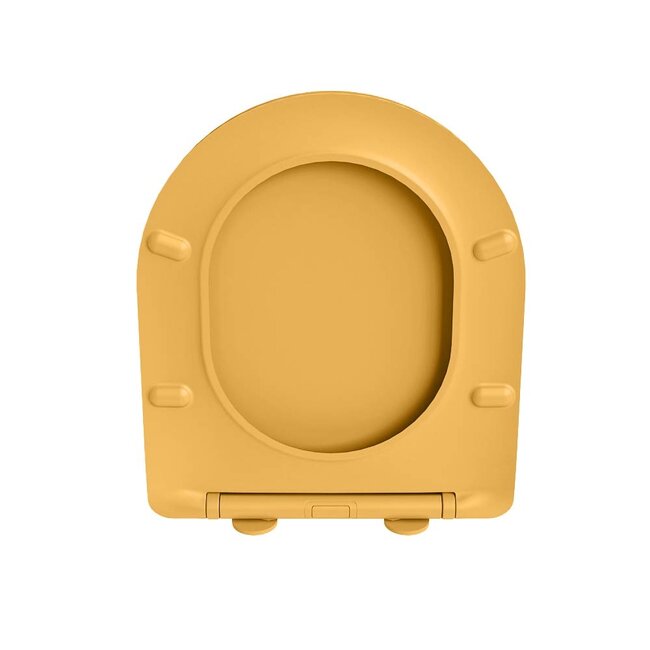 MONDIAZ LAVIE Toiletzitting met quick-release & softclose-Geel-Duroplast-Compact