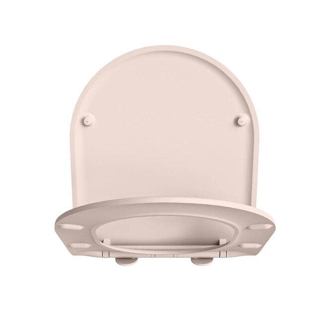 MONDIAZ LAVIE Toiletzitting met quick-release & softclose-Pink-Duroplast-Compact