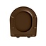 MONDIAZ LAVIE Toiletzitting met quick-release & softclose-Bruin-Duroplast-Compact