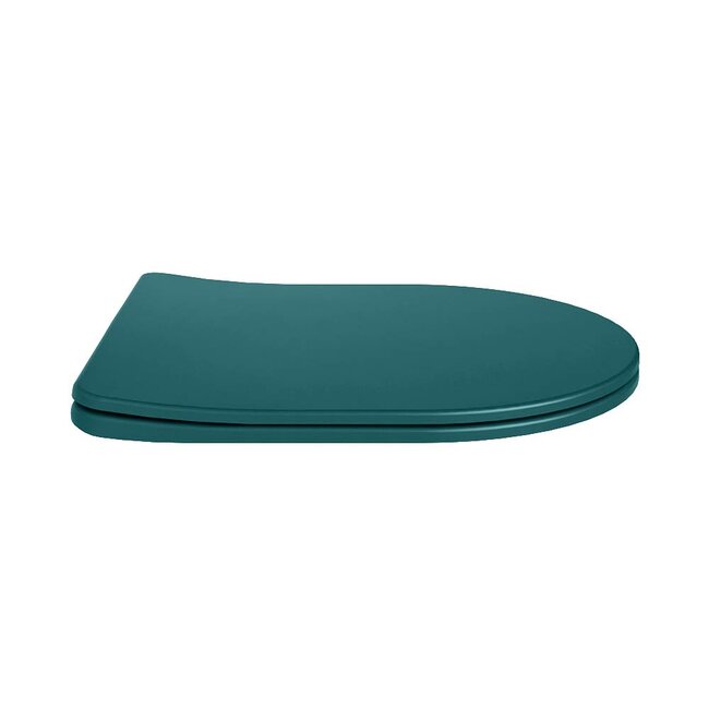 MONDIAZ LAVIE Toiletzitting met quick-release & softclose-Turquoise-Duroplast-Compact