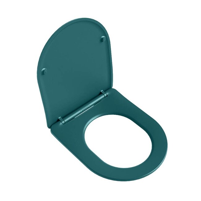 MONDIAZ LAVIE Toiletzitting met quick-release & softclose-Turquoise-Duroplast-Compact