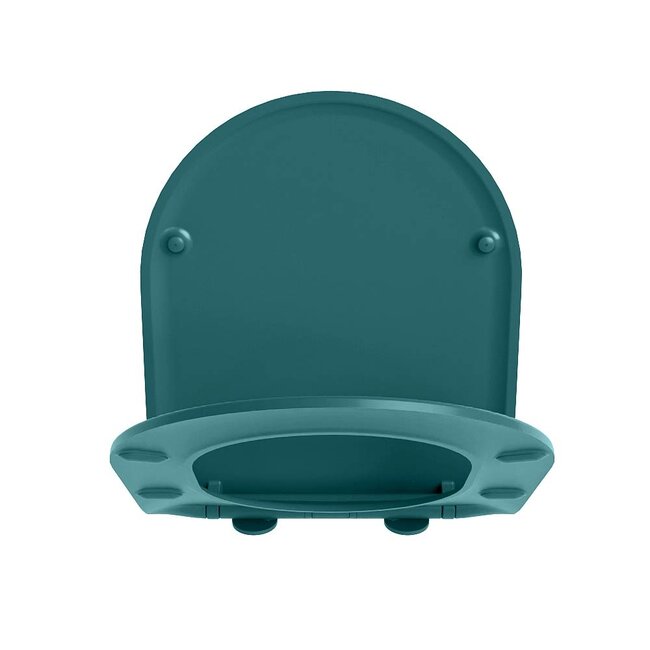 MONDIAZ LAVIE Toiletzitting met quick-release & softclose-Turquoise-Duroplast-Compact