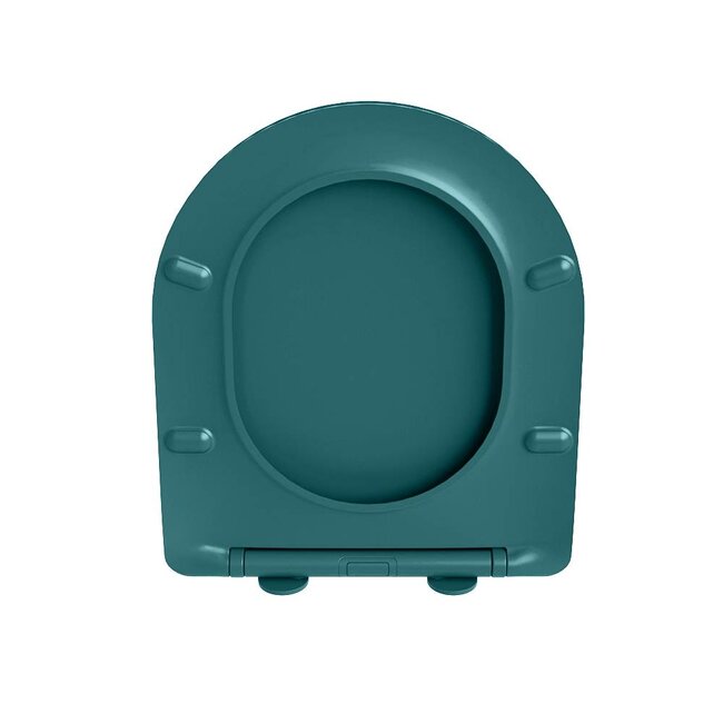 MONDIAZ LAVIE Toiletzitting met quick-release & softclose-Turquoise-Duroplast-Compact