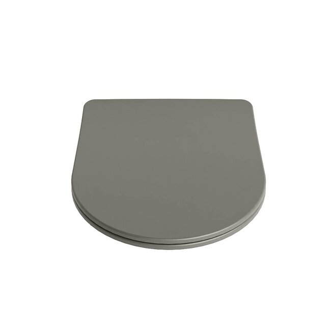 MONDIAZ LAVIE Toiletzitting met quick-release & softclose-Taupe-Duroplast-Compact