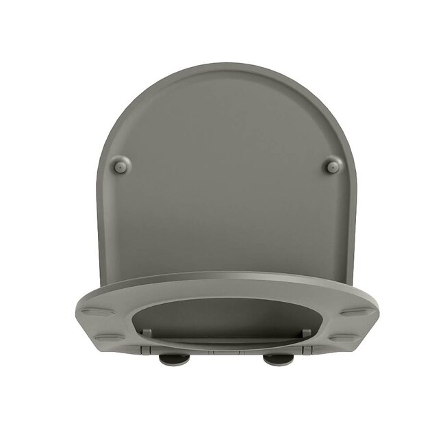 MONDIAZ LAVIE Toiletzitting met quick-release & softclose-Taupe-Duroplast-Compact
