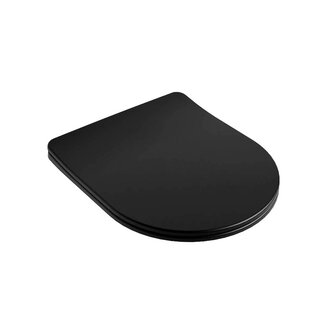 MONDIAZ LAVIE Toiletzitting met quick-release & softclose Mat zwart MONDIAZ LAVIE Toiletzitting met quick-release & softclose Mat zwart