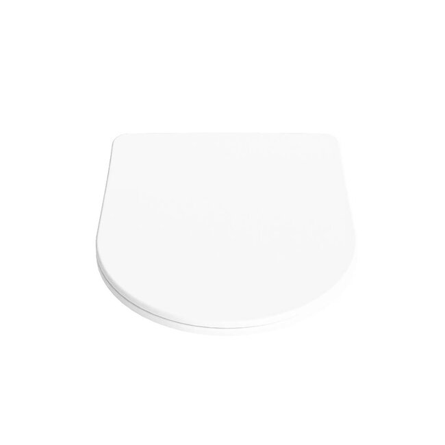 MONDIAZ LAVIE Toiletzitting met quick-release & softclose-Mat wit-Duroplast-Compact