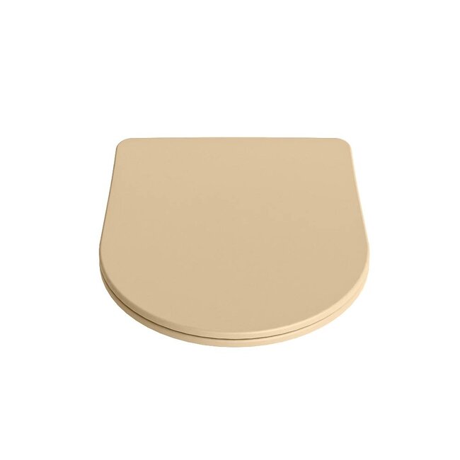 MONDIAZ LAVIE Toiletzitting met quick-release & softclose-Zand-Duroplast-Compact