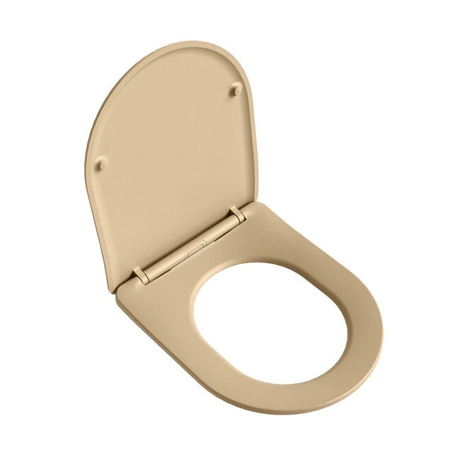MONDIAZ LAVIE Toiletzitting met quick-release & softclose-Zand-Duroplast-Compact