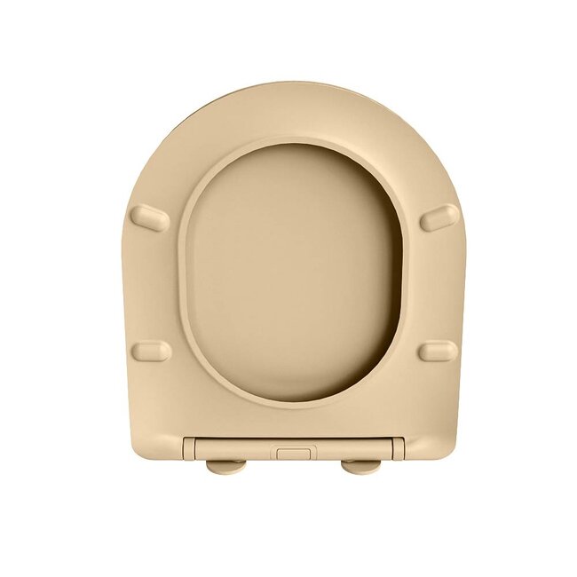 MONDIAZ LAVIE Toiletzitting met quick-release & softclose-Zand-Duroplast-Compact