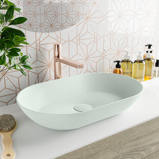 MONDIAZ ONNI Waskom solid surface 55cm mint kleur