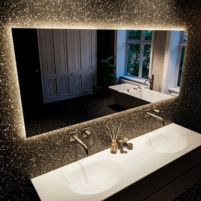 MONDIAZ BRIGHT badkamerspiegel met LED Verlichting - 70x150cm - Rechthoek