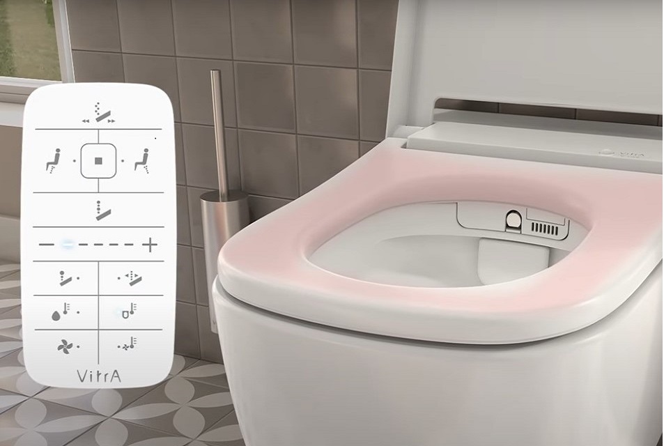 douche wc met verwarmde bril