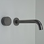Como Mood 60 Plus Gun Metal Kraan wastafel, 21cm gebogen uitloop - inbouwkraan compleet