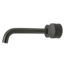 Como Mood 60 Plus Gun Metal Kraan wastafel, 21cm gebogen uitloop - inbouwkraan compleet