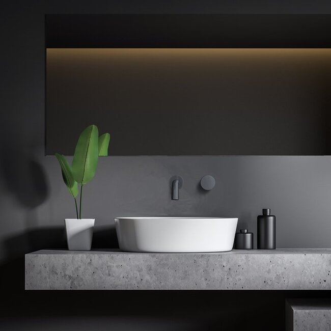 Como Mood60 inbouw wastafelkraan gunmetal – 23 cm uitloop