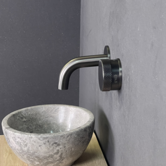 Como Mood 60 wastafelkraan gunmetal 10cm uitloop