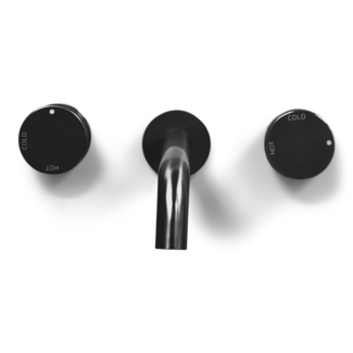 Como Mood 60 3 gat 15 cm wastafelkraan - zwart