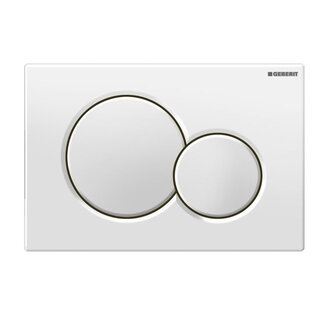 Geberit  Sigma01 bedieningsplaat rond-wit