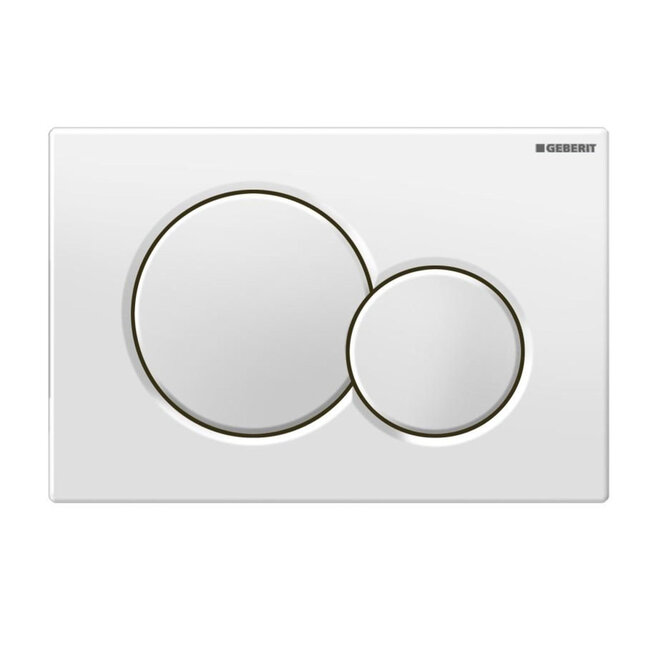 Geberit  Sigma01 bedieningsplaat rond voor UP320 inbouw frame -wit