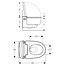 Geberit  AquaClean Mera Classic Douche-WC – Glans Wit – Met Geurafzuiging, föhn, Ladydouche