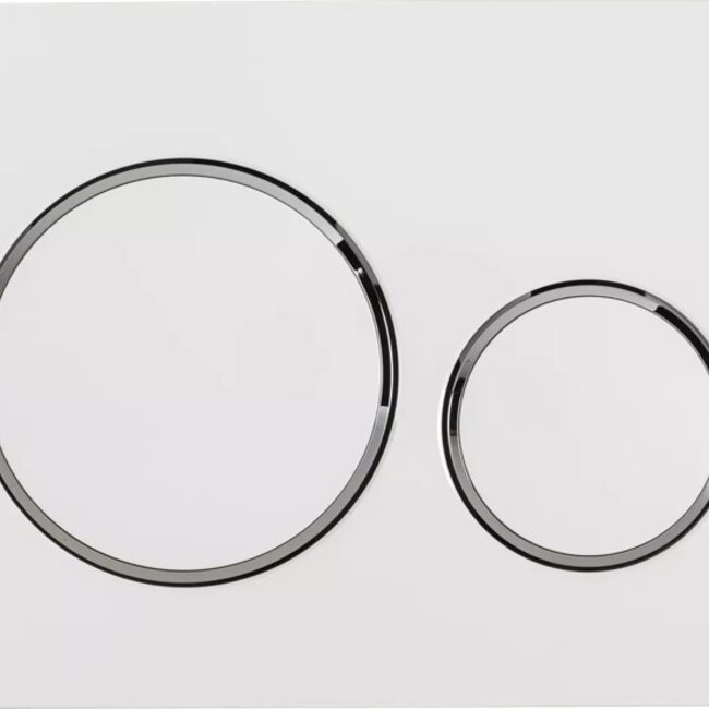 Vitra V-Care Comfrot 1.1 douche wc met Geberit UP32 Sigma 20 glans chroom- wit druklplaat