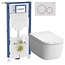 Vitra V-Care Comfrot 1.1 douche wc met Geberit UP320 & drukplaat Sigma 20 mat wit