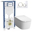 Vitra V-Care Comfrot 1.1 douche wc met Geberit UP320 & drukplaat Sigma 20 -goud