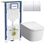 Vitra V-Care Comfrot 1.1 douche wc met Geberit UP320 & drukplaat Sigma 70 RVS