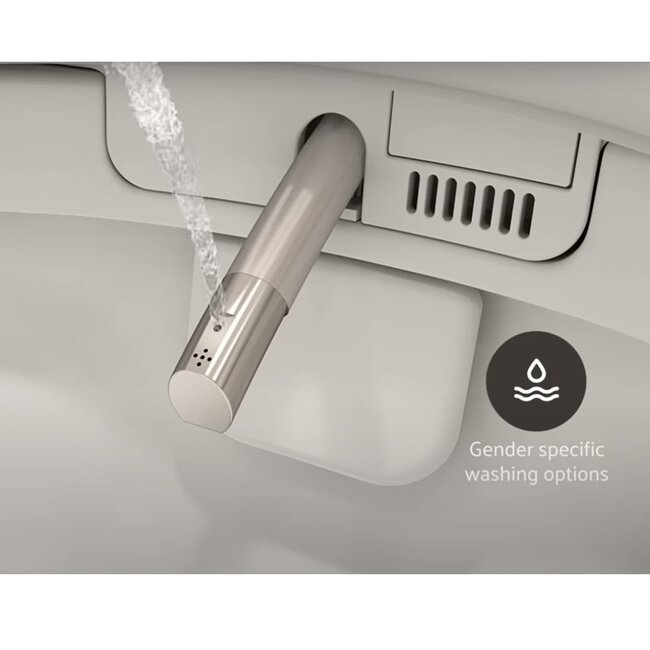 Vitra V-Care Comfrot 1.1 douche wc met Geberit UP320 & drukplaat Sigma 20 -goud