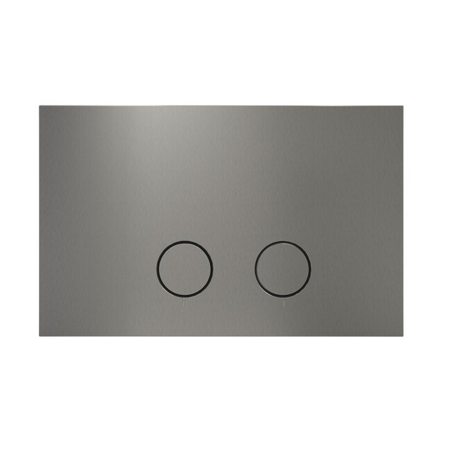 Vitra V-Care Comfrot 1.1 douche wc met Geberit UP320  inbouwreservoir met gun metal drukplaat