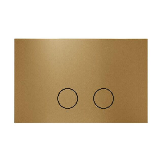 Vitra V-Care Comfrot 1.1 douche wc met Geberit UP320  inbouwreservoir en messing goud drukplaat