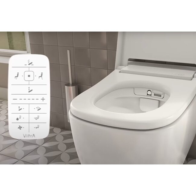 Vitra V-Care Japans WC Prime met Geberit UP320 & drukplaat Sigma 10 wit