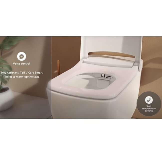Vitra V-Care Japanse WC Prime met Geberit UP320 & drukplaat Sigma 21