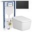 Vitra V-Care Prime Japanse WC met Geberit UP320  inbouwreservoir en mat-zwart drukplaat