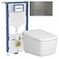 Vitra V Care Prime Japanse WC  met Geberit Up320 toiletset- Gun metal drukplaat